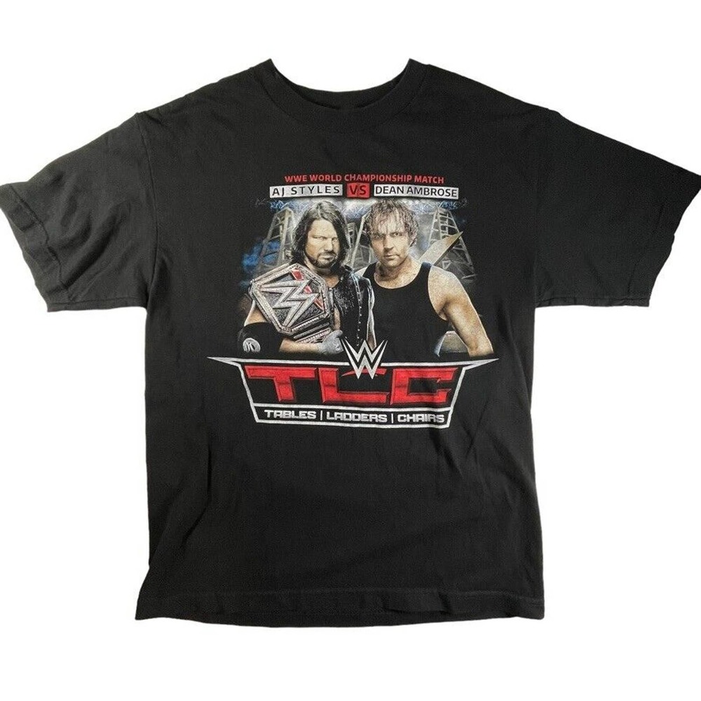 WWE TLC Tables Ladders Chairs "I was there" Dean Ambrose AJ Styles WWF wrestling